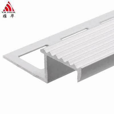 Various Colors Aluminium Stair Nose Tile Trim With High Quality