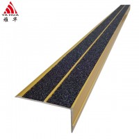 Carborundum Insert Aluminium Stair Nosing With Anti Slip Performance